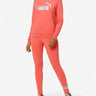 PUMA Logo Crew And Leggings Set Pink Розов 140 | MegaMall.bg