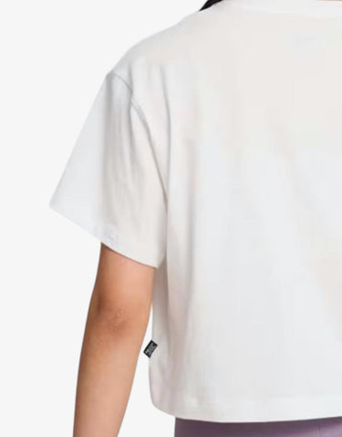 PUMA Logo Cropped Tee White