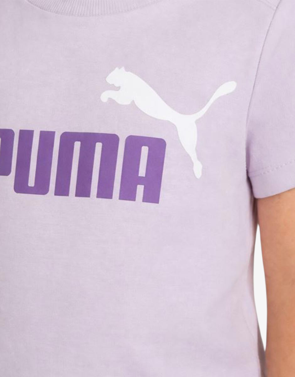 PUMA Minicats Tee And Shorts Set Purple | MegaMall.bg