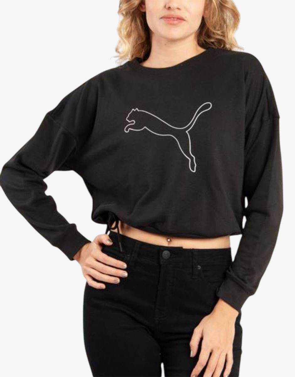 PUMA Nova Shine Pull Over Sweatshirt Black Черен XS | MegaMall.bg