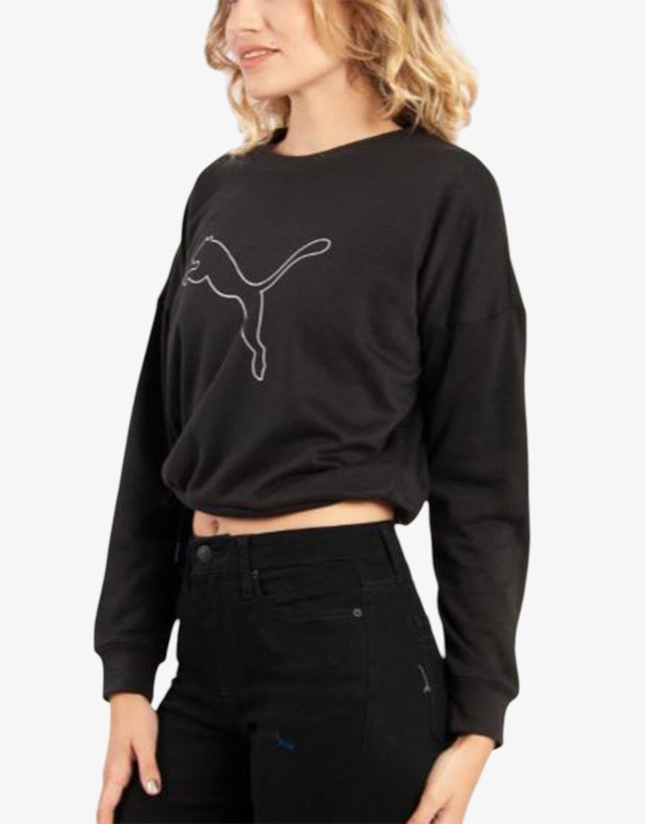 PUMA Nova Shine Pull Over Sweatshirt Black | MegaMall.bg