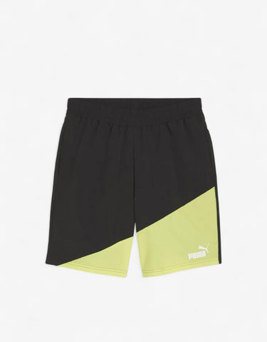 PUMA Power Colorblock Shorts Black/Yellow | MegaMall.bg