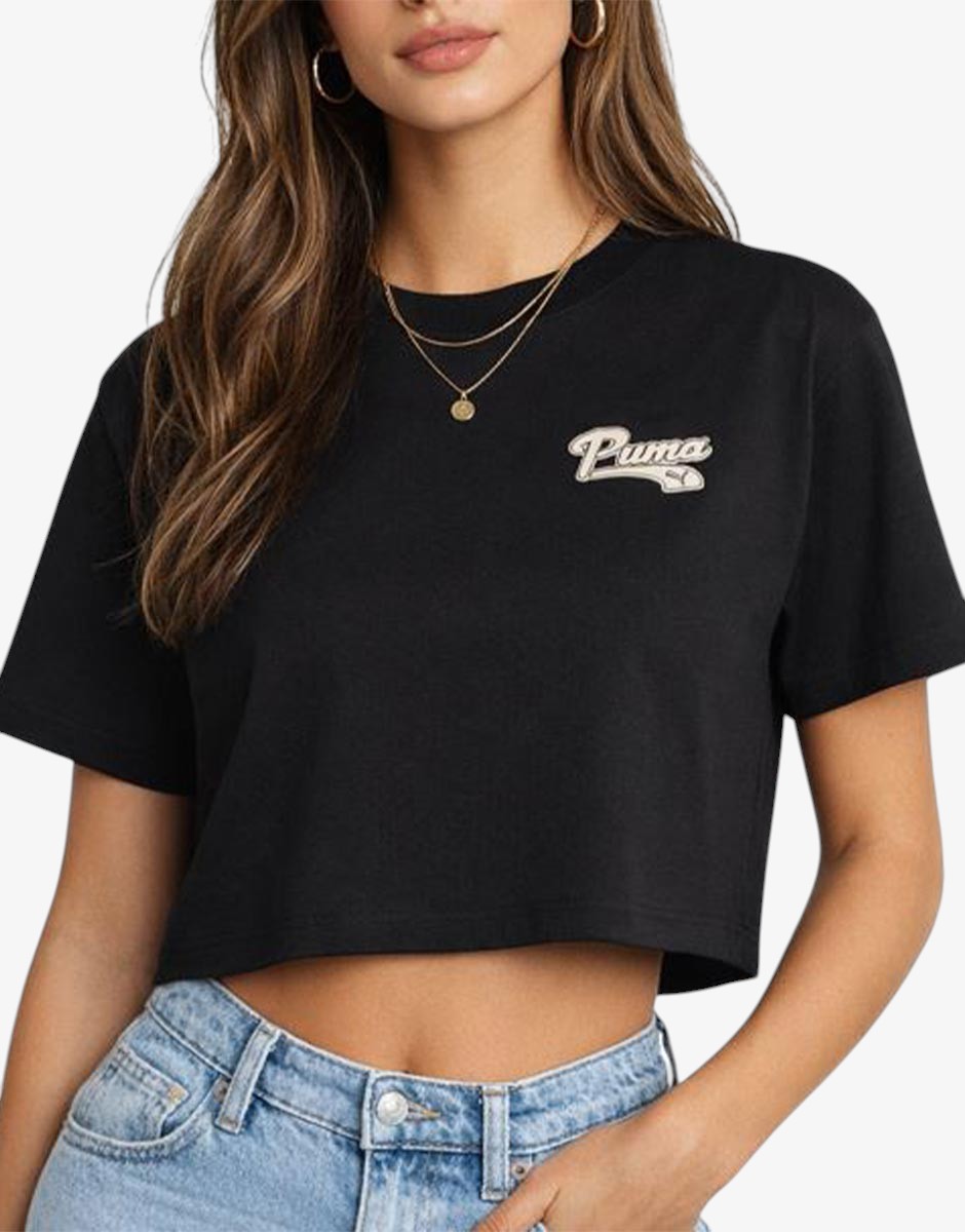 PUMA Script Tee Black