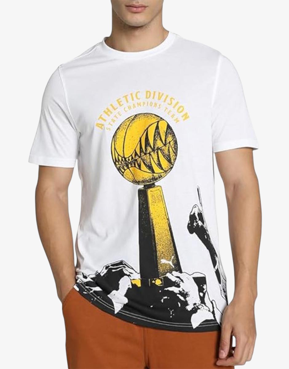 PUMA The Golden Ticket Basketball Tee White Бял S | MegaMall.bg