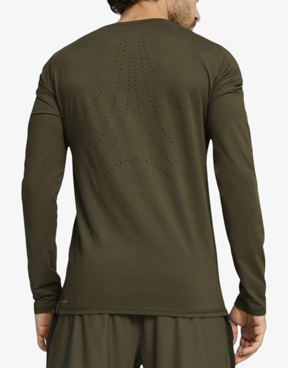 PUMA x Hyrox Run Langarmshirt Top Green | MegaMall.bg