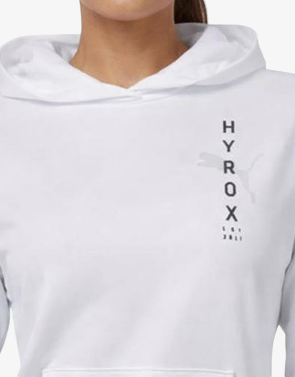 PUMA x Hyrox Tech Knit Hoodie White | MegaMall.bg
