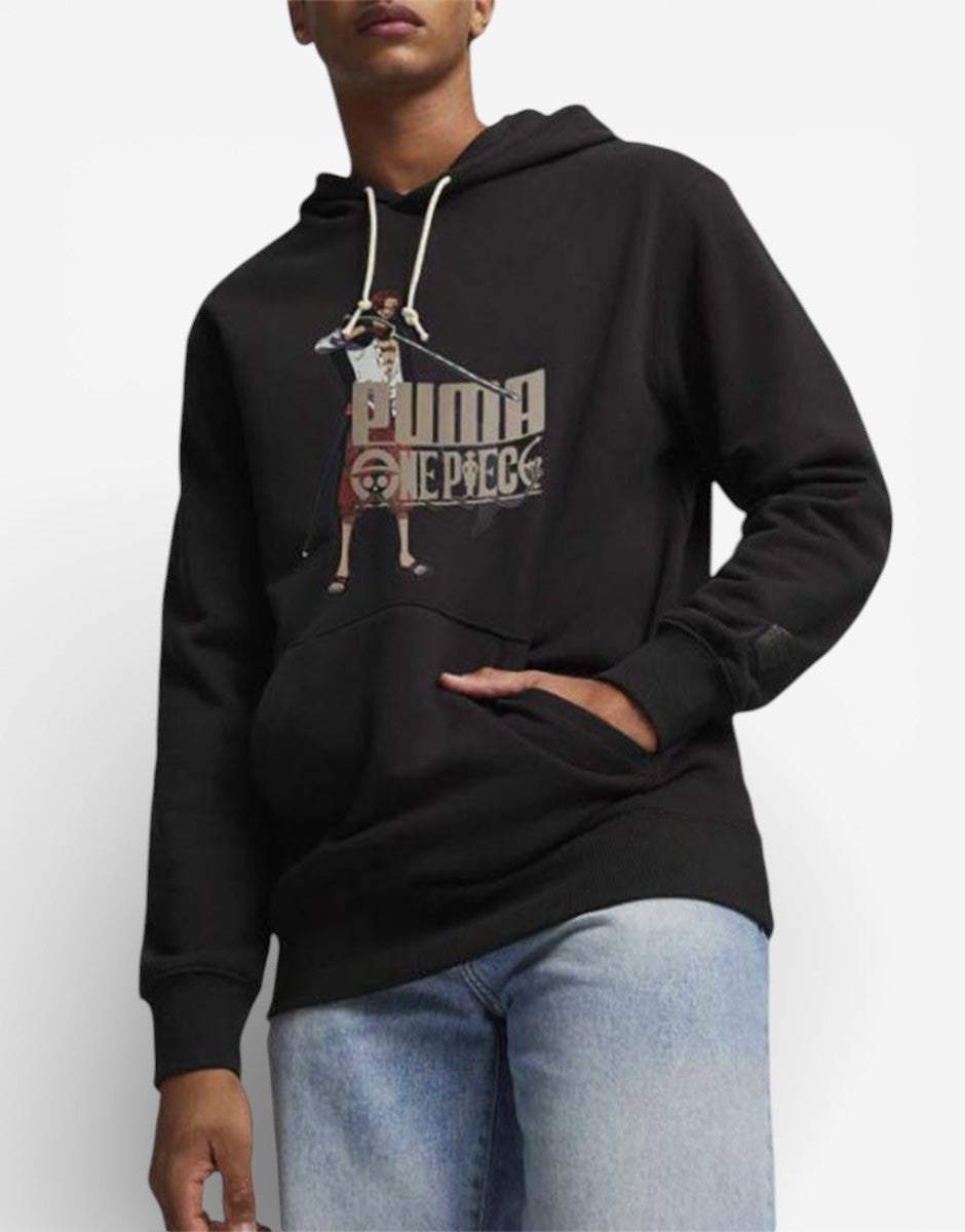 PUMA x One Piece Hoodie Black Черен 140 | MegaMall.bg