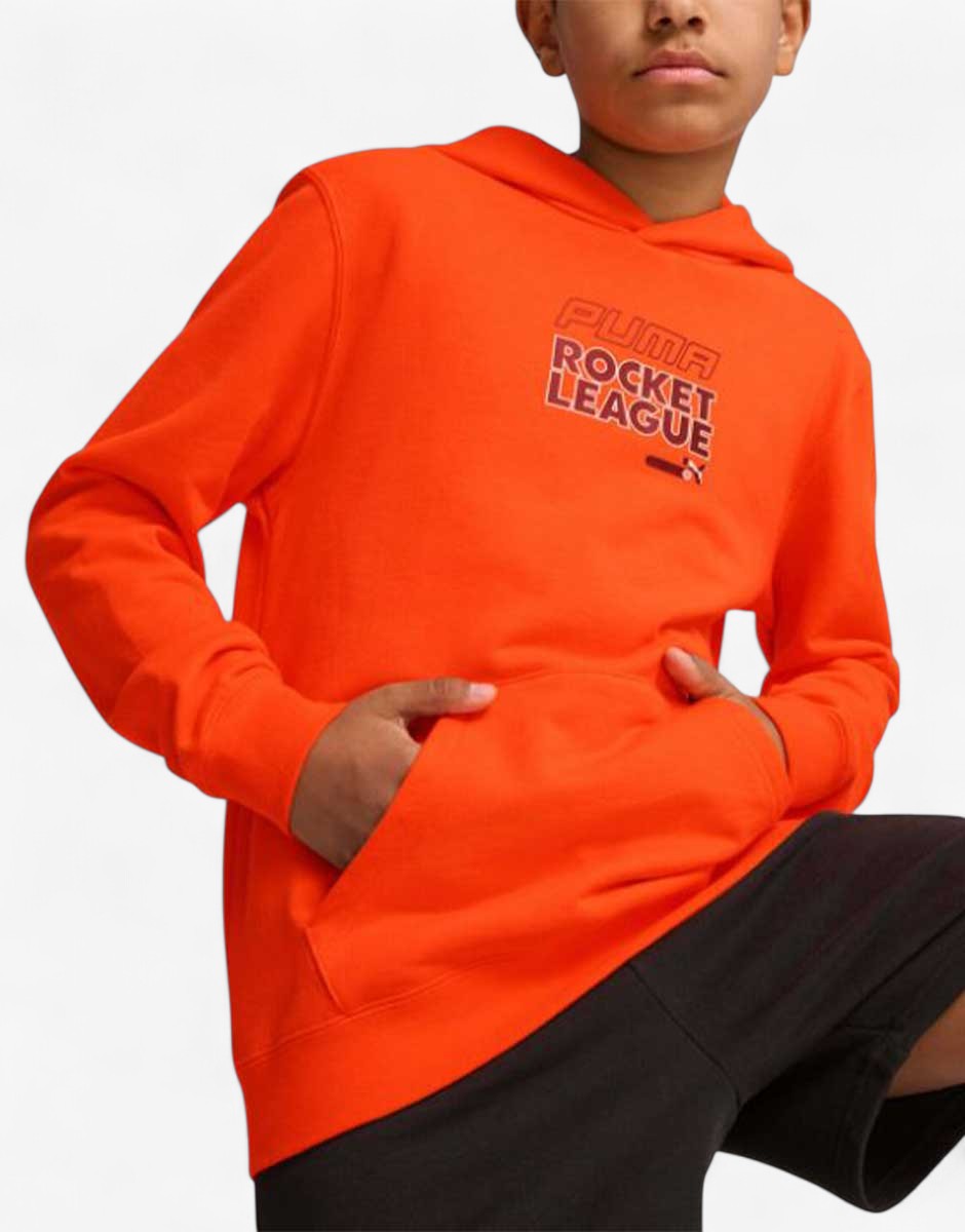 PUMA x Rocket League Relaxed Fit Hoodie Orange Оранжев 152 | MegaMall.bg