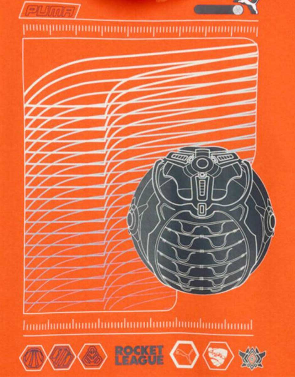 PUMA x Rocket League Relaxed Fit Hoodie Orange | MegaMall.bg