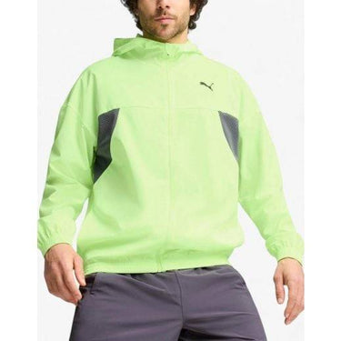 PUMA Fit Woven Full-Zip Training Jacket Green Зелен L | MegaMall.bg