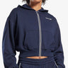 REEBOK Identity French Terry Full-Zip Hoodie Blue Син M | MegaMall.bg