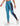 REEBOK Lux High-Waisted Colorblock Leggings Blue
