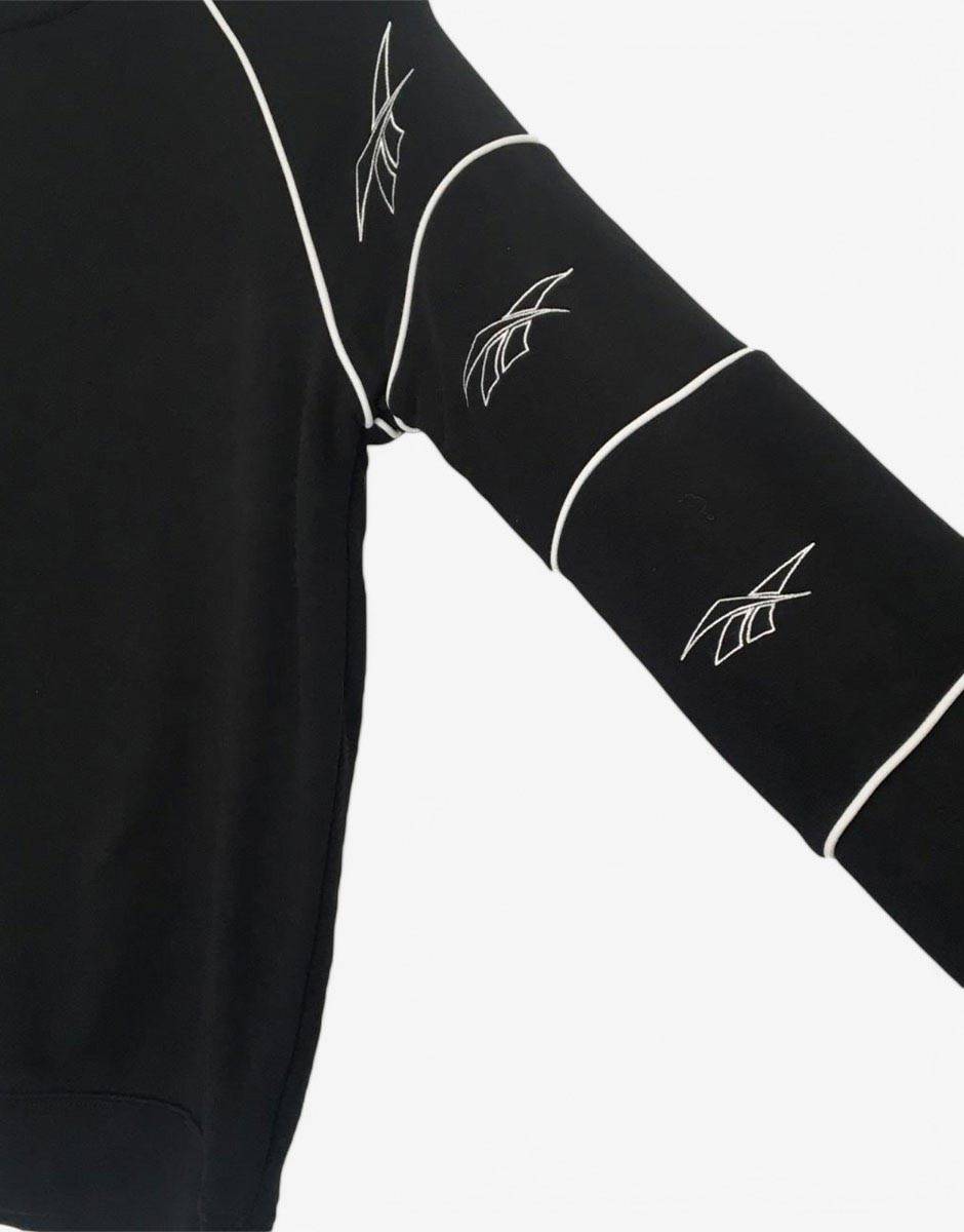 REEBOK Vector High Neck Crew Blouse Black