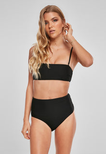 UC Ladies Ladies High Waist Bandeau Bikini Бански черно