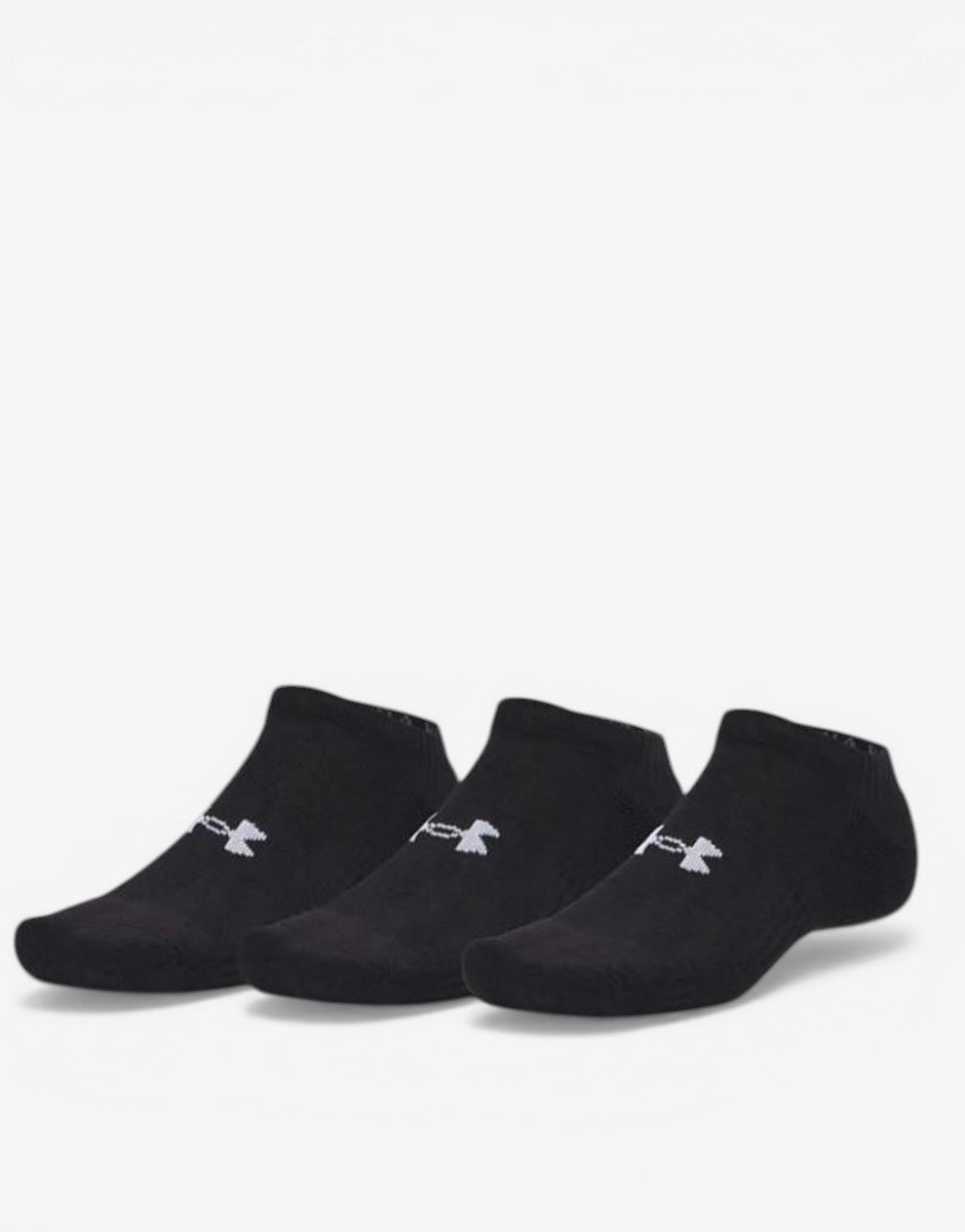 UNDER ARMOUR 3-Packs Performance No Show Cotton Socks Black Черен 36.5-42 | MegaMall.bg