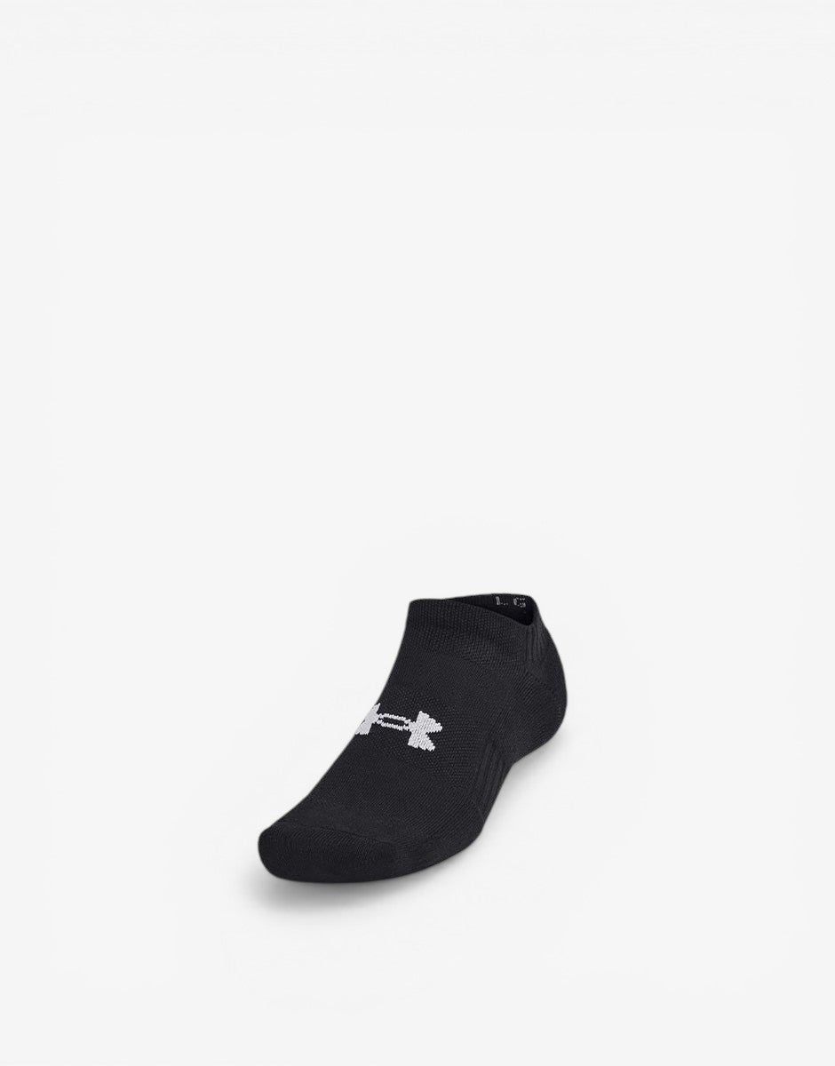 UNDER ARMOUR 3-Packs Training Cotton No Show Socks Black | MegaMall.bg