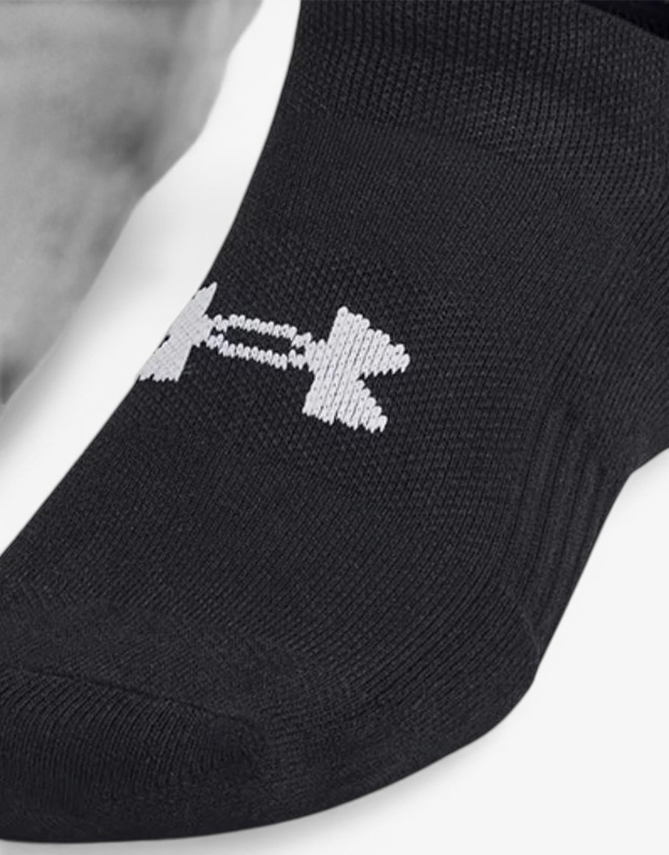 UNDER ARMOUR 3-Packs Training Cotton No Show Socks Black | MegaMall.bg