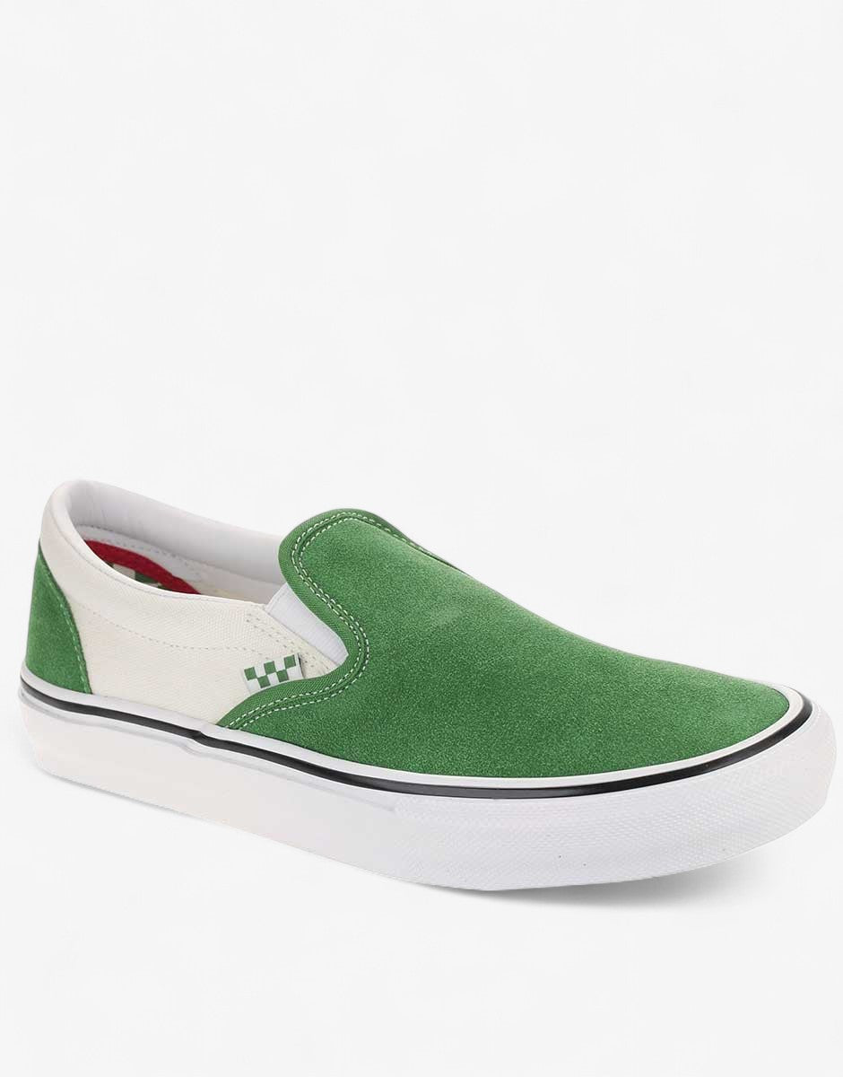 VANS Skate Classics Slip-On Shoes Green/White