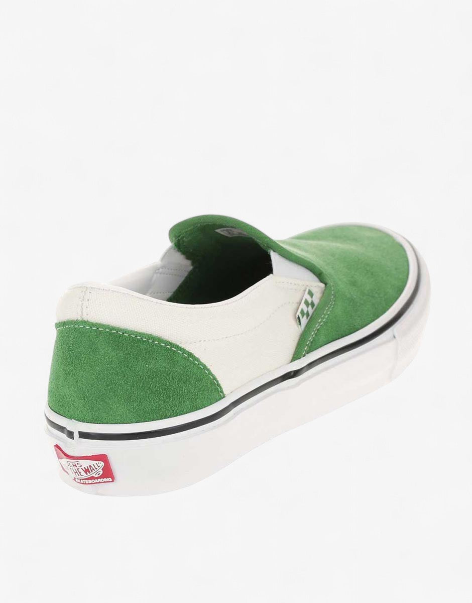 VANS Skate Classics Slip-On Shoes Green/White