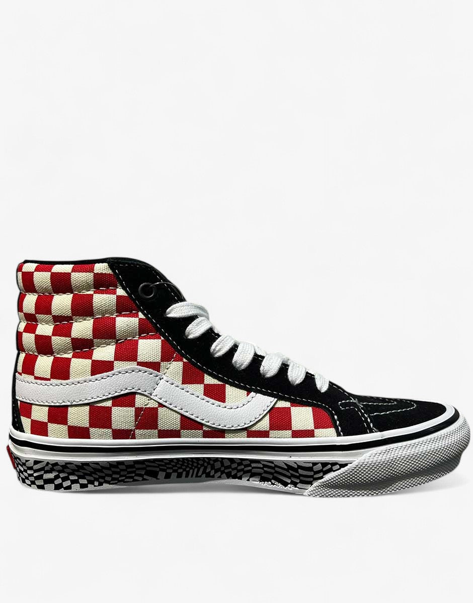VANS Skate Sk8-Hi Reissue Shoes Black/Red
