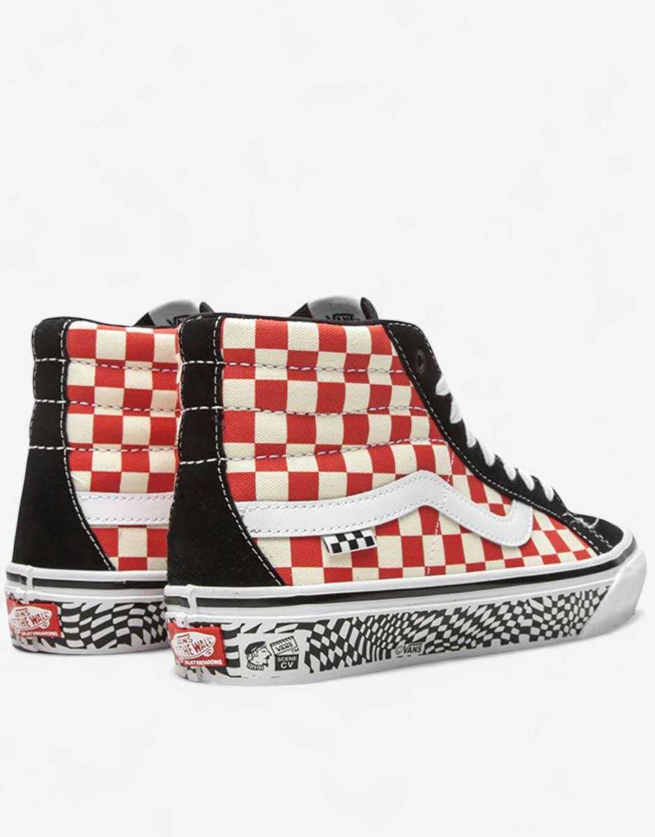 VANS Skate Sk8-Hi Reissue Shoes Black/Red