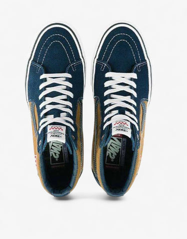 VANS x Dane Reynolds Skate Sk8-Hi Shoes Navy/Brown | MegaMall.bg