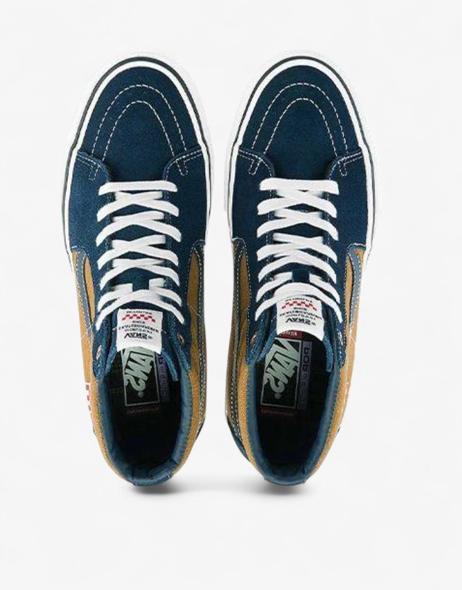 VANS x Dane Reynolds Skate Sk8-Hi Shoes Navy/Brown