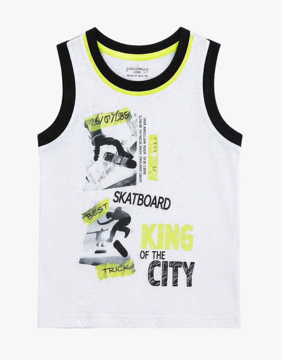 CHICCO Boys Shorts And Tank Set White/Multi | MegaMall.bg