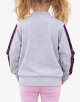 CHICCO Girls Full-Zip Track Top Light Grey/Pink | MegaMall.bg