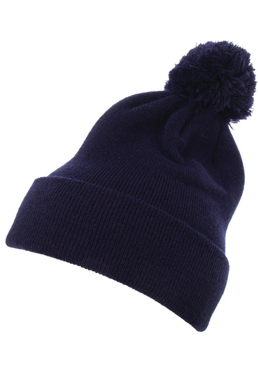 Cuffed Pom Pom Knit Beanie