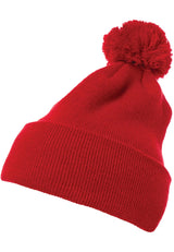 Cuffed Pom Pom Knit Beanie