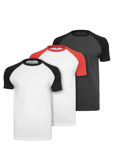 Raglan Contrast Tee 3-Pack
