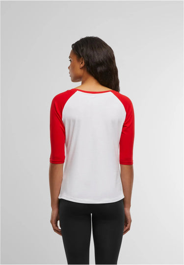 Ladies 3/4 Contrast Raglan Tee
