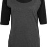 Ladies 3/4 Contrast Raglan Tee