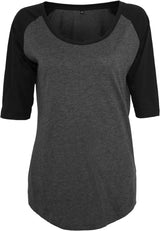 Ladies 3/4 Contrast Raglan Tee
