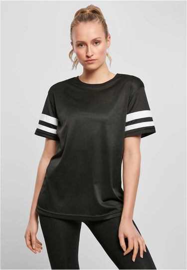 Ladies Mesh Stripe Tee
