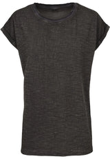 Ladies Spray Dye Extended Shoulder Tee