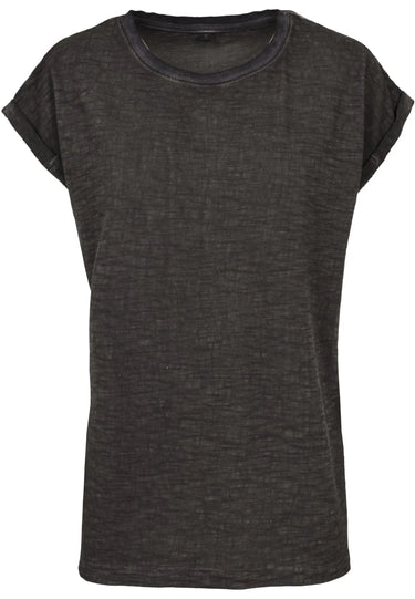 Ladies Spray Dye Extended Shoulder Tee