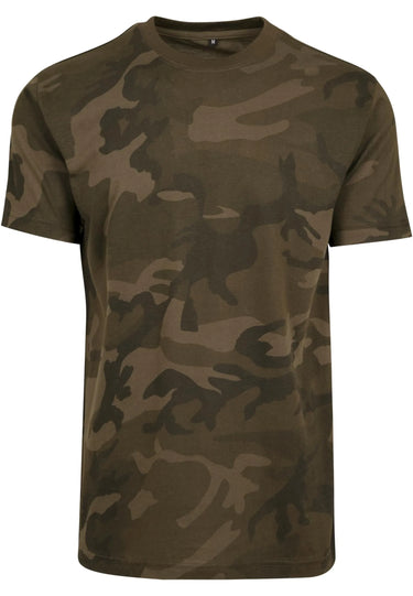 Camo Round Neck Tee
