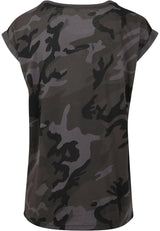 Ladies Extended Shoulder Camo Tee