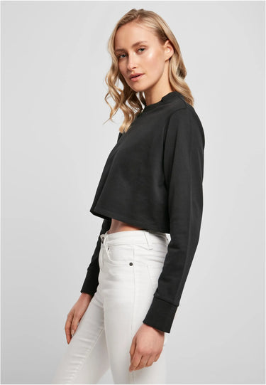 Ladies Terry Cropped Crew