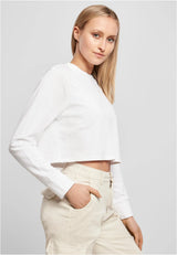 Ladies Terry Cropped Crew