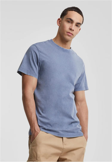 Acid Washed Round Neck Tee