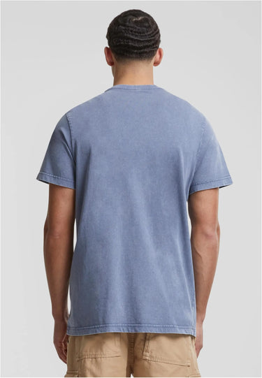 Acid Washed Round Neck Tee