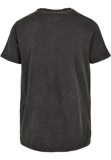 Acid Washed Round Neck Tee