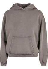 Ladies Acid Washed Oversize Hoody