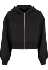 Ladies Short Oversized Zip Jacket