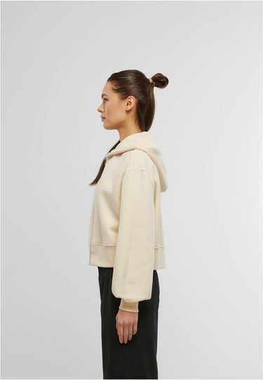 Ladies Short Oversized Zip Jacket