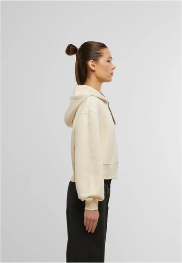 Ladies Short Oversized Zip Jacket