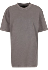 Ladies Oversized Acid Wash Tee